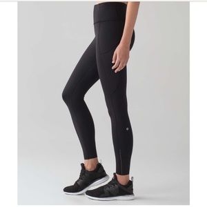 Lululemon Fast & Free 7/8 Tight II *Nulux 25" black size 4